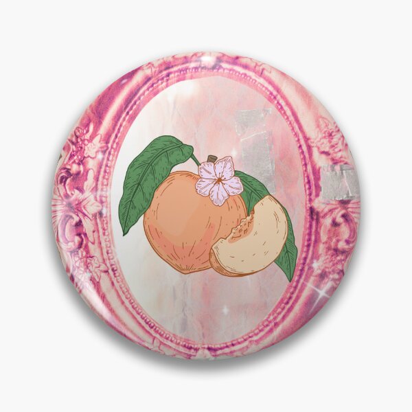 Item preview, Pink Vintage with Pink Frame and Peach Fruit  designed and sold by bowsbotanicals.