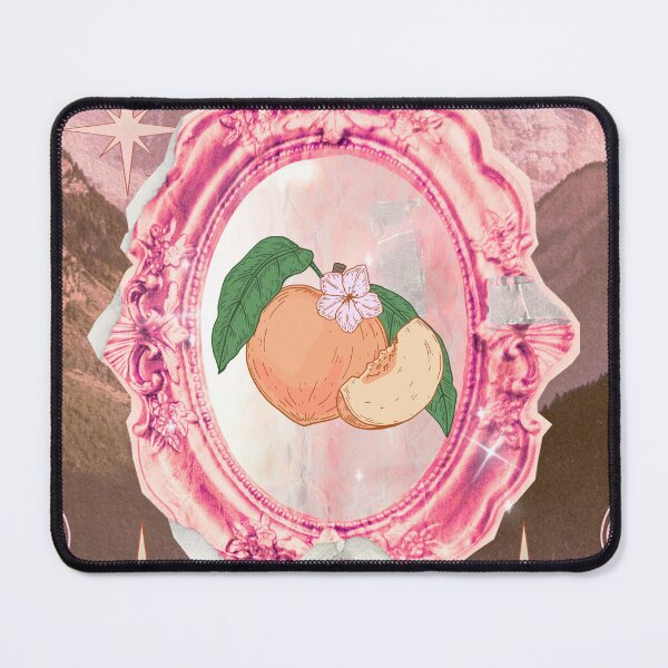 Item preview, Pink Vintage with Pink Frame and Peach Fruit designed and sold by bowsbotanicals.