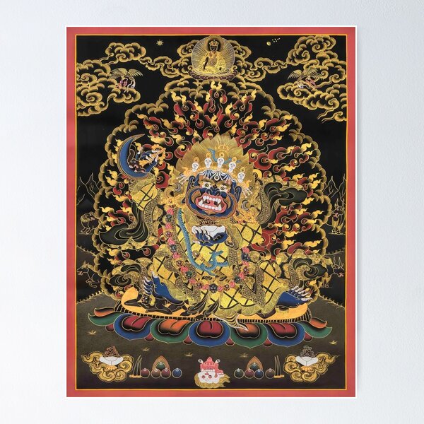 Item preview, Mahakala Buddhist Thangka  designed and sold by Onodera.