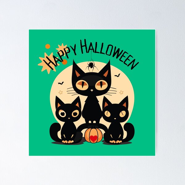 Item preview, Black Cat Halloween Magic T-shirt designed and sold by TrebdoraCrafts.