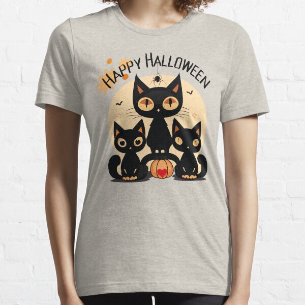 Item preview, Black Cat Halloween Magic T-shirt designed and sold by TrebdoraCrafts.