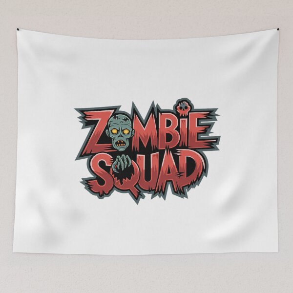 Item preview, "Zombie Squad - Bold Horror-Themed Zombie Logo Design" designed and sold by kawin302.