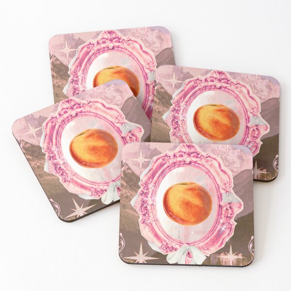 Item preview, Vintage Pink Frame with Nectarine Peach designed and sold by bowsbotanicals.