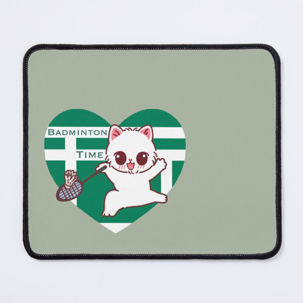 Item preview, Badminton Time with Cutie Cat designed and sold by BGMeYou.