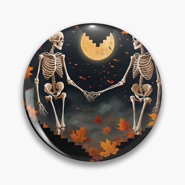Item preview, Eternal Love: Skeletons in Love with Autumn Charm designed and sold by Hummy-studio.