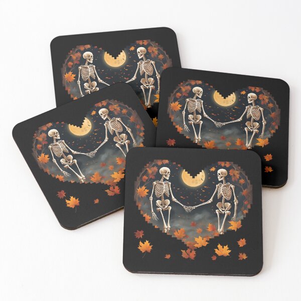Item preview, Eternal Love: Skeletons in Love with Autumn Charm designed and sold by Hummy-studio.