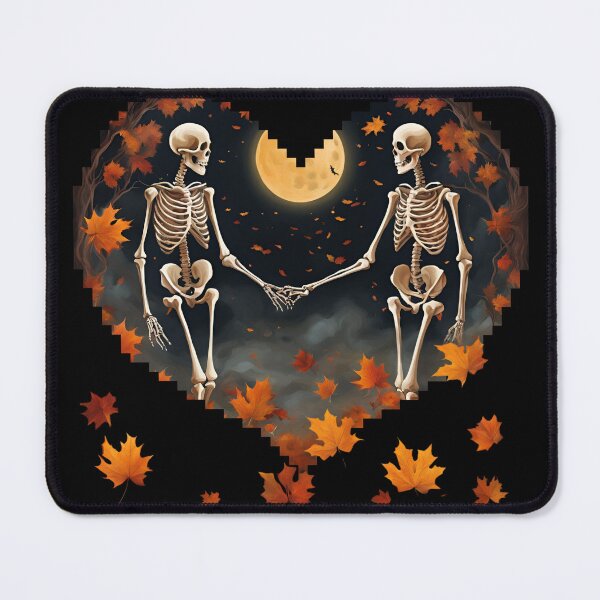 Item preview, Eternal Love: Skeletons in Love with Autumn Charm designed and sold by Hummy-studio.