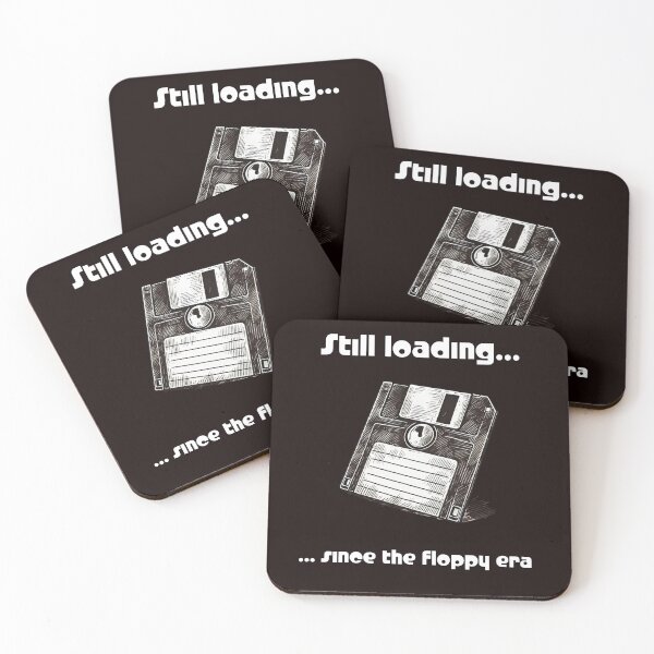 Artikelvorschau, Vintage OId Diskette Retro Computer IT-Spezialist entworfen und verkauft von Lunari Prints.
