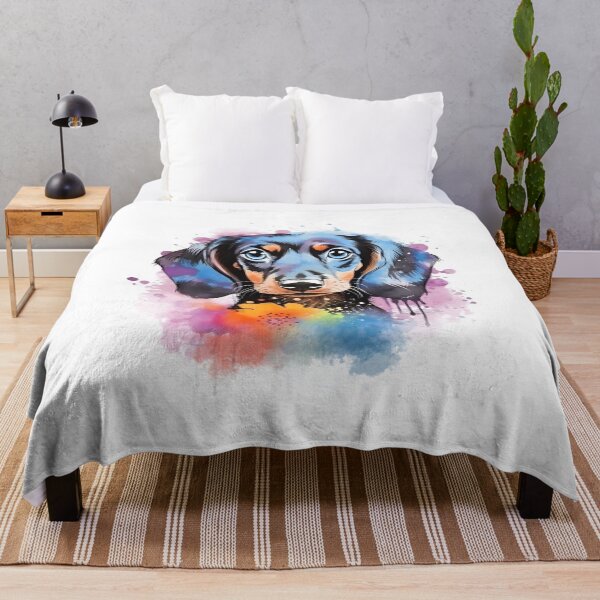Artikelvorschau, Dackel | Farbenfrohes Aquarell-Design Nr. 8 entworfen und verkauft von MatsurexDesigns.
