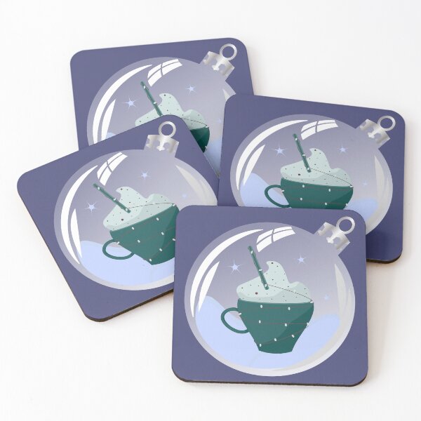 Item preview, Coffe cup Cappuccino in Christmas bauble designed and sold by CutieBlue.