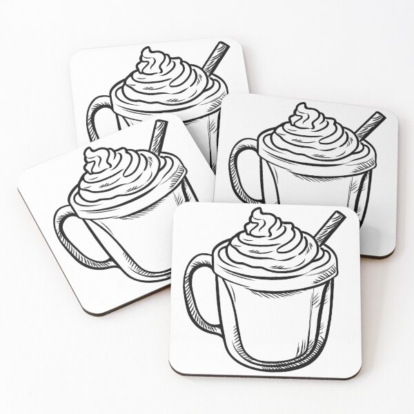 Item preview, Hot Chocolate Line Drawing designed and sold by GeoSketchWear.