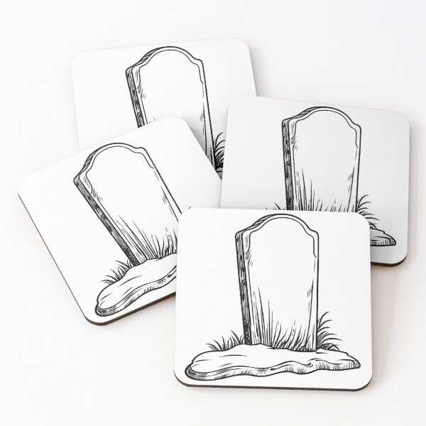 Item preview, Empty Gravestone Line Drawing designed and sold by GeoSketchWear.
