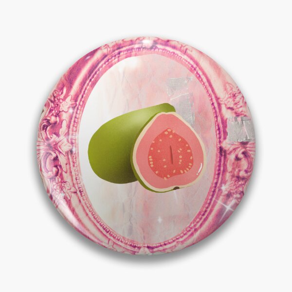 Item preview, Pink Vintage Mirror with Guava Fruit designed and sold by bowsbotanicals.
