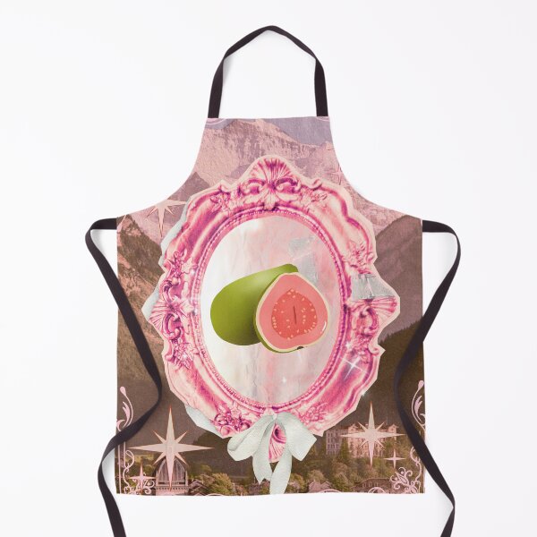 Item preview, Pink Vintage Mirror with Guava Fruit designed and sold by bowsbotanicals.
