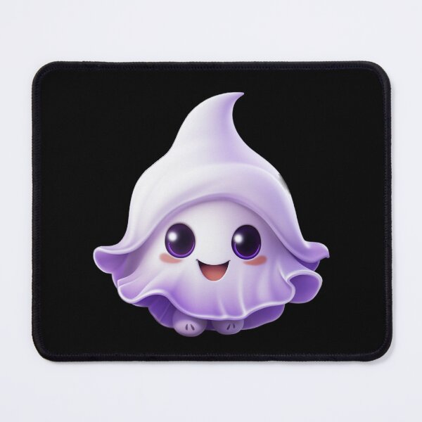 Item preview, Kawaii Halloween Ghost in White Witch Hat designed and sold by KawaiiArtStyle.