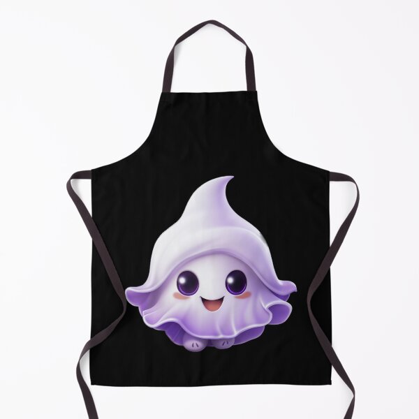 Item preview, Kawaii Halloween Ghost in White Witch Hat designed and sold by KawaiiArtStyle.