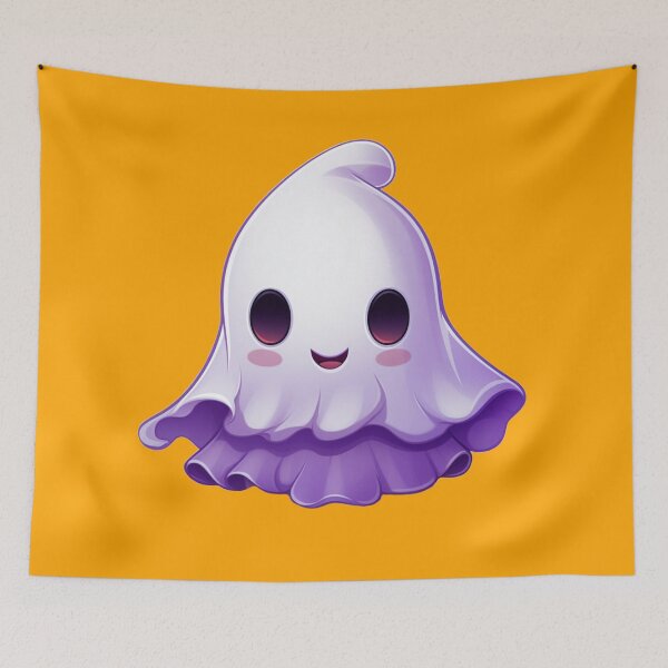 Item preview, Kawaii Halloween Purple Ghost  designed and sold by KawaiiArtStyle.