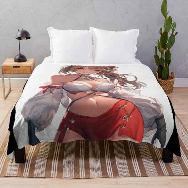 Item preview, Elegant character in bright red outfit with intricate details posing confidently against a white background. designed and sold by Jerhus.