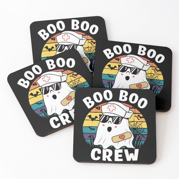 Item preview, Boo Boo Crew Halloween Ghost Nurse designed and sold by Quirky Shirts.