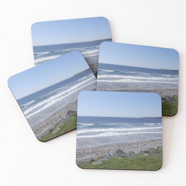Item preview, Mavillette Beach Surf 2: slanting coastline with waves. designed and sold by Dustwood-Media.