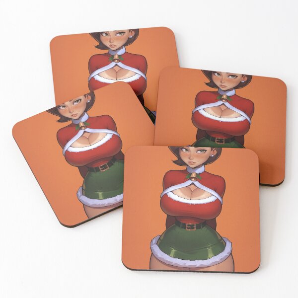 Item preview, Anime Gamer Girl in Christmas Santa Outfit designed and sold by WaifuBrowser.