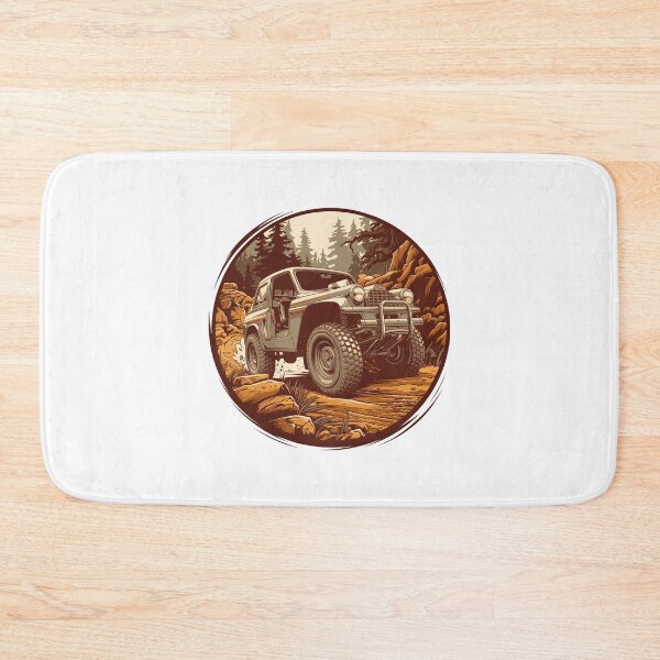 Item preview, Vintage Offroad Adventure Rugged 1970s Car in Nature off grid designed and sold by w1ckerman.