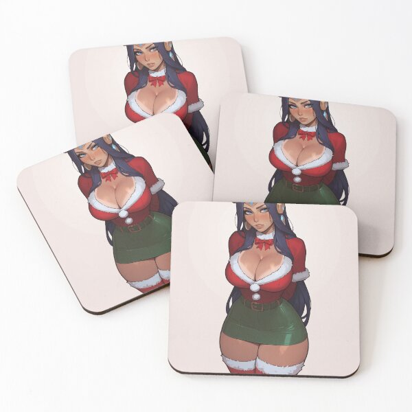 Item preview, Anime Gamer Girl in Christmas Santa Outfit designed and sold by WaifuBrowser.