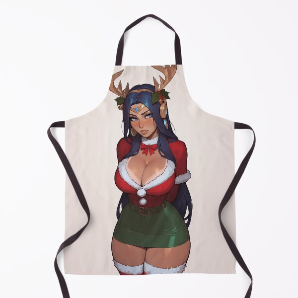 Item preview, Anime Gamer Girl in Christmas Santa Outfit designed and sold by WaifuBrowser.