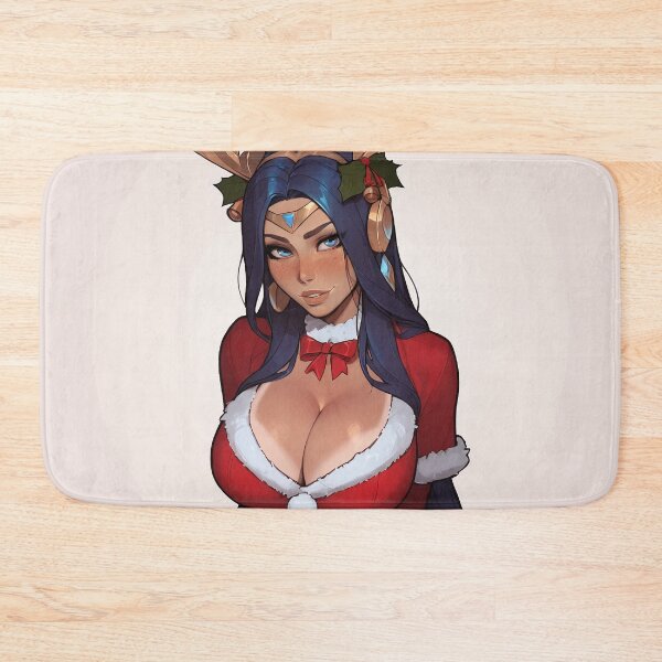 Item preview, Anime Gamer Girl in Christmas Santa Outfit designed and sold by WaifuBrowser.
