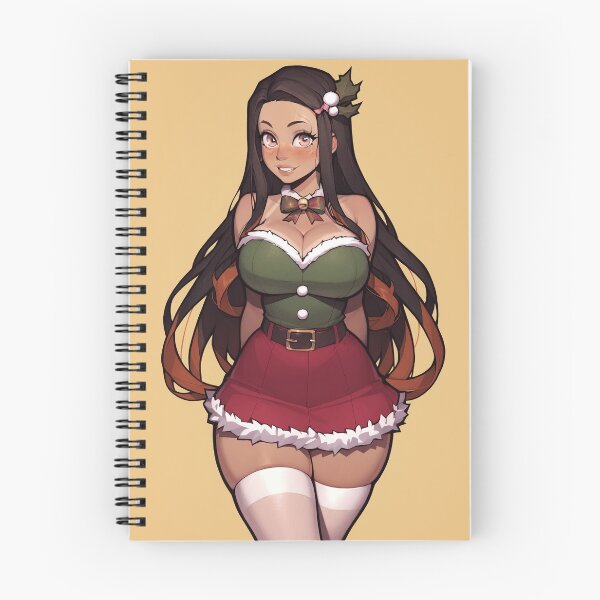 Item preview, Anime Gamer Girl in Christmas Santa Outfit designed and sold by WaifuBrowser.