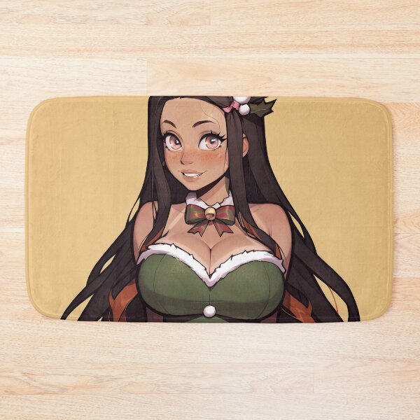 Item preview, Anime Gamer Girl in Christmas Santa Outfit designed and sold by WaifuBrowser.