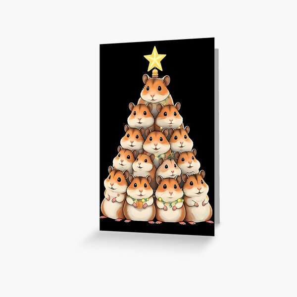 Item preview, Hamster Christmas Tree designed and sold by SpeakingPrint2.