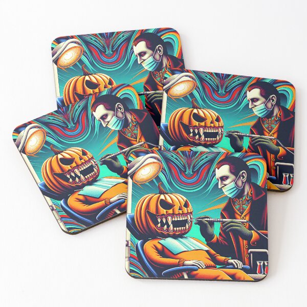 Artikelvorschau, Zahnarzttermin an Halloween... - Kürbis, gruselig, lustig, t-shirts, iphone-hüllen, caps und andere Artikel entworfen und verkauft von nature. electrified..