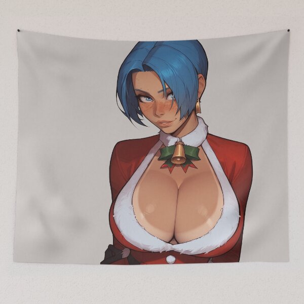 Item preview, Anime Gamer Girl in Christmas Santa Outfit designed and sold by WaifuBrowser.