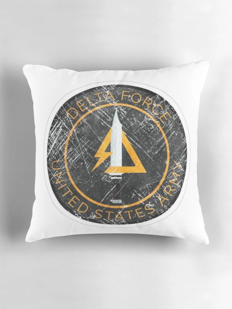 Thumbnail 3 of 4, Pillow, Delta force patch designed and sold by ComicStickerLab.