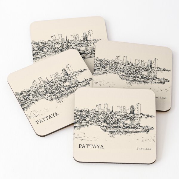 Artikelvorschau, Pattaya Thailand entworfen und verkauft von Lakeric Cityscapes.