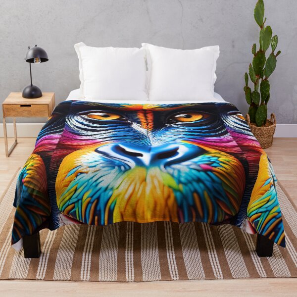 Item preview, Arte abstracto con cara de mono colorido designed and sold by Best-Art-Design.