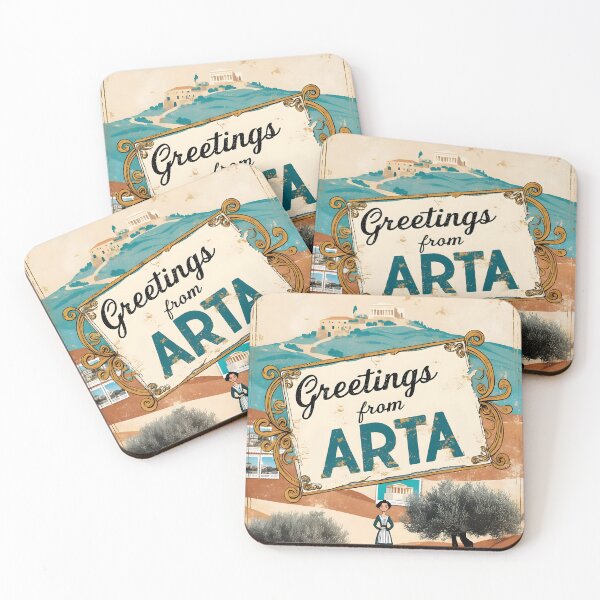 Item preview, Greetings from Arta Epirus Greece Postcard Vintage Retro Travel Vintage designed and sold by TravelPostcardGems.