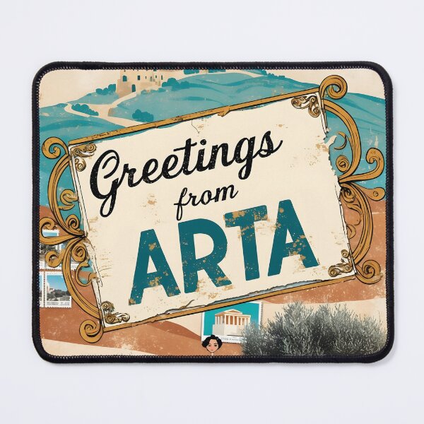 Item preview, Greetings from Arta Epirus Greece Postcard Vintage Retro Travel Vintage designed and sold by TravelPostcardGems.