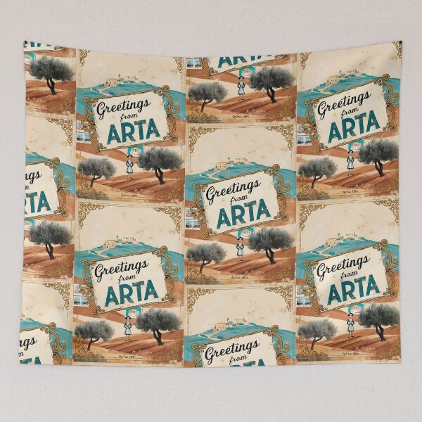 Item preview, Greetings from Arta Epirus Greece Postcard Vintage Retro Travel Vintage designed and sold by TravelPostcardGems.