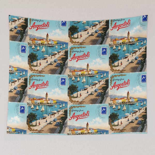 Item preview, Argostoli Ionian islands Greece Postcard Vintage Retro Travel Vintage designed and sold by TravelPostcardGems.