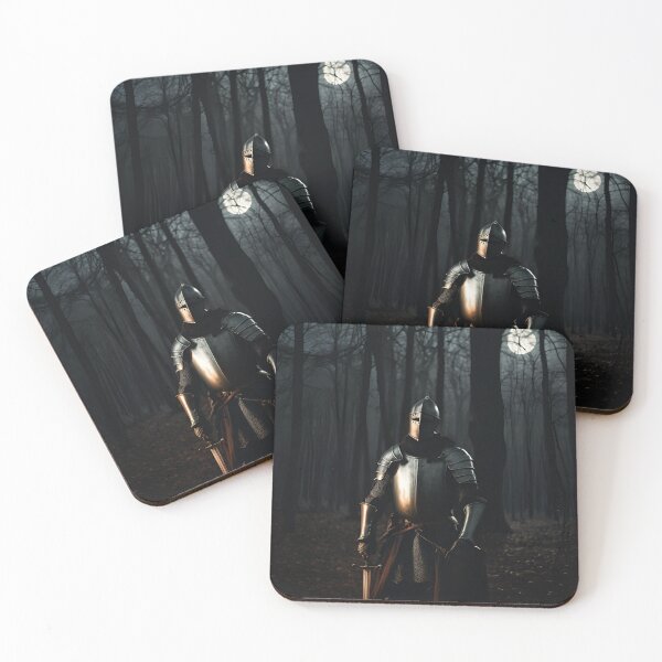 Item preview, Moonlight Knight: Medieval Warrior in the Forest designed and sold by NiceArtsPlace.