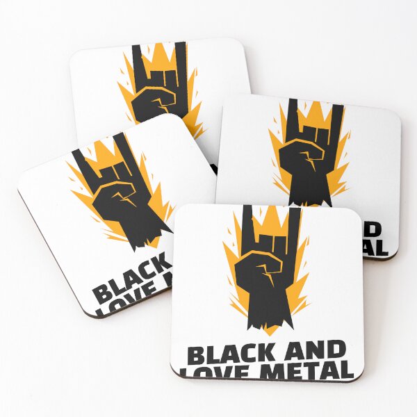 Item preview, Black person showing they love heavy metal music  designed and sold by Boggy62.