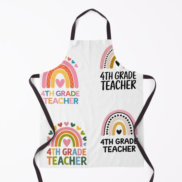 Artikelvorschau, Lehrer der vierten Klasse Boho Rainbow Lehrer der vierten Klasse, Packung Sticker entworfen und verkauft von Almasrigroup.
