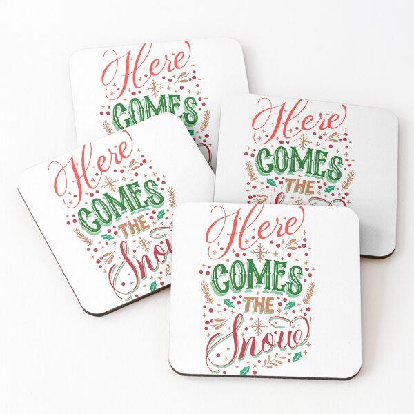 Item preview, Here Comes Snow Design: Whimsical Winter Art for Holiday Cheer designed and sold by AlienTechs.