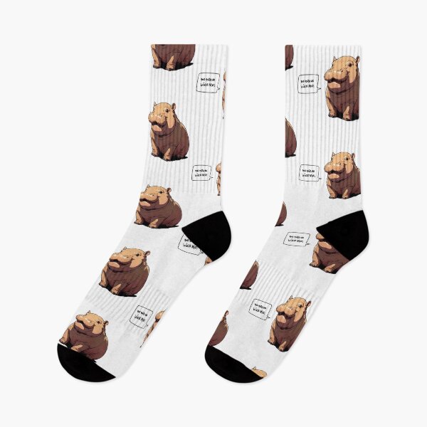 Item preview, Hippo Illustration with Motivational Message "Be Brave Like Me!" designed and sold by olenapetol.