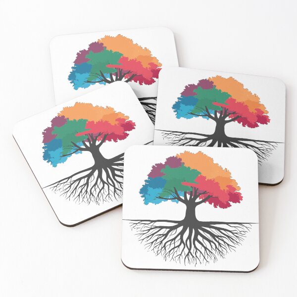 Item preview, Vibrant Colorful Tree with Roots designed and sold by EurekaHunters.