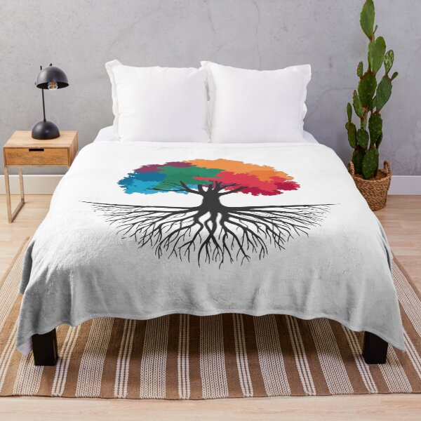 Item preview, Vibrant Colorful Tree with Roots designed and sold by EurekaHunters.
