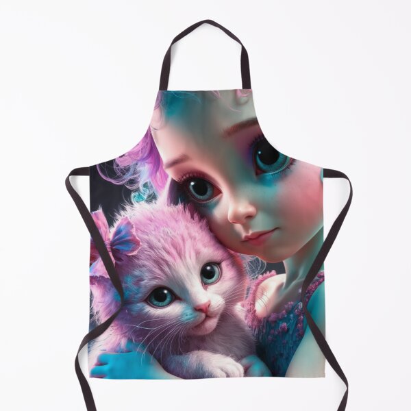 Item preview, Girl With Kitty designed and sold by NiceArtsPlace.