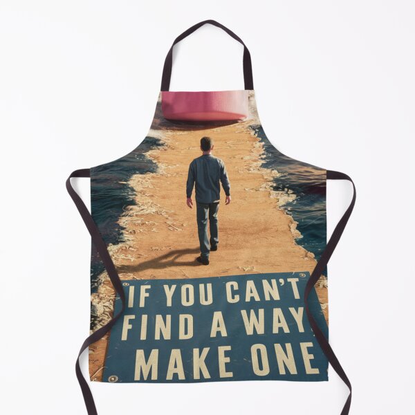 Item preview, Path of Perseverance: Inspirational Surreal Ocean Walk Motivational Quote Art designed and sold by NiceArtsPlace.